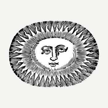 Oval sun drawing clipart, surreal | Free PSD - rawpixel Oval sun drawing clipart, surreal | Free PSD - rawpixel
