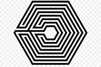 Overdose EXO Logo Drawing Mama - black and white stripe png ...