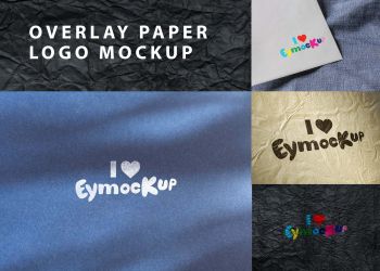 Overlay Paper Logo Mockup