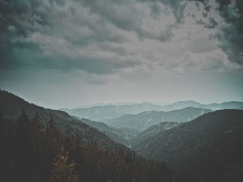 overlooking mountains overlooking mountains