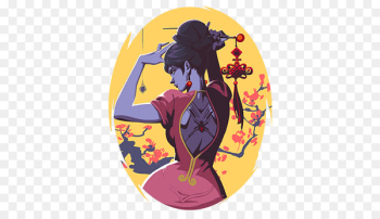 Overwatch Widowmaker Chinese New Year Rooster Chinese zodiac - Chinese New Year 