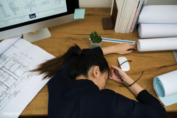 Overworked office worker | Free stock photo - 260039 Overworked office worker | Free stock photo - 260039