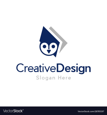 Owl book education creative business logo vector image Owl book education creative business logo vector image