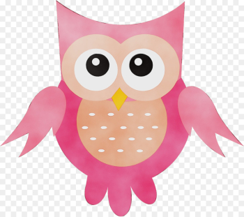 owl pink bird bird of prey cartoon owl pink bird bird of prey cartoon