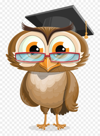 Owlsen Academic - A - Grad Owl Transparent Background