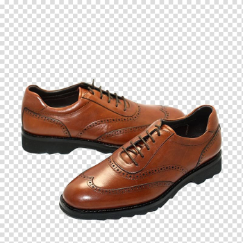 Oxford shoe Designer Brogue shoe, Bullock carved England tidal shoes Fall transparent background PNG clipart