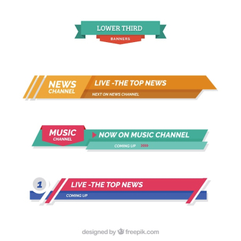 Pack abstract news lower third Pack abstract news lower third