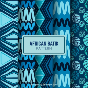 Pack of four african batik patterns Pack of four african batik patterns
