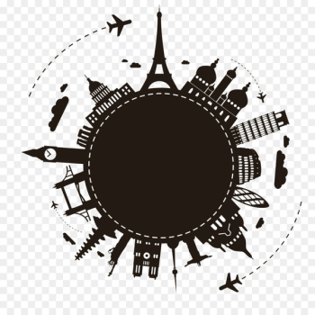 Package tour Travel Agent - Earth Travel Silhouette 