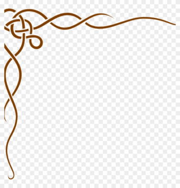 Page Border Clipart Brown Page Border Clip Art At Clker - Shamrock Vine Corner Rubber Stamp By Drs Designs