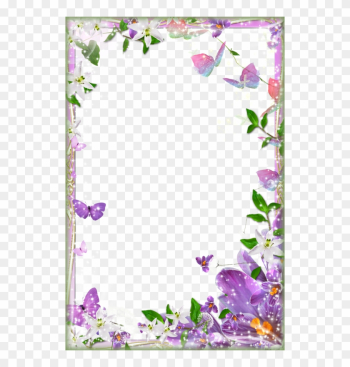 Page Border Designs For Projects With Flowers - Flower Page Border Design