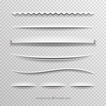 Page dividers collection without background Page dividers collection without background