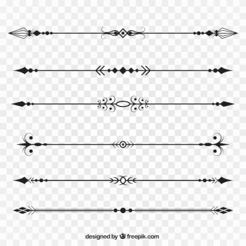 Page dividers collection without background Page dividers collection without background