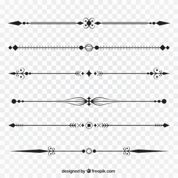 Page dividers collection without background Page dividers collection without background