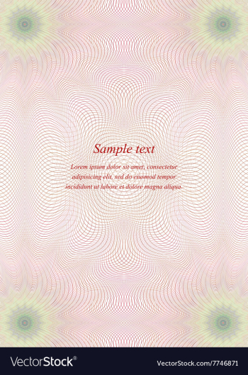 Page watermark design template vector image Page watermark design template vector image