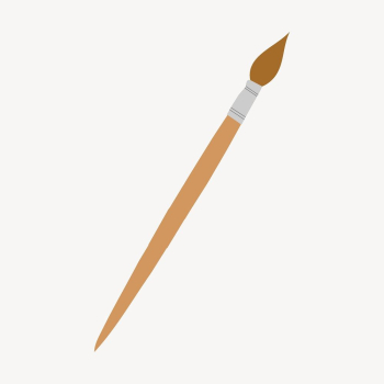 Paint brush clipart, art equipment | Free Photo - rawpixel