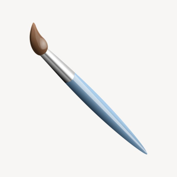 Paint brush clipart, stationery illustration. | Free Photo - rawpixel