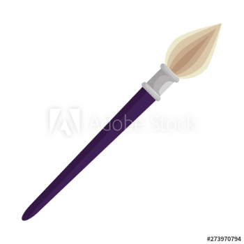 paint brush school supply icon