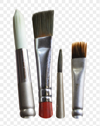 Paint brushes png sticker, transparent | Free PNG - rawpixel