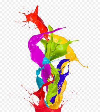 Paint Color Abstract art Wallpaper - Color splashed painted Paint Color Abstract art Wallpaper - Color splashed painted