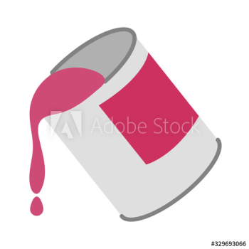 paint pot flat style icon