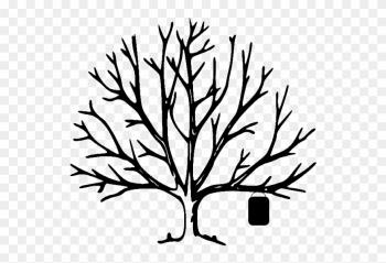 Paint Pot Tree - Bare Tree Clipart Png Transparent Png (#1371954 ...