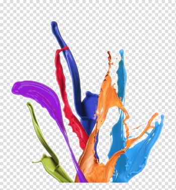 Paint splash illustration, Color Paint, Colorful paint splashing effect transparent background PNG clipart