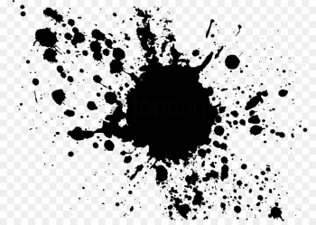 Paint Splatter, Paint, Painting, Blackandwhite, Graphic Design PNG