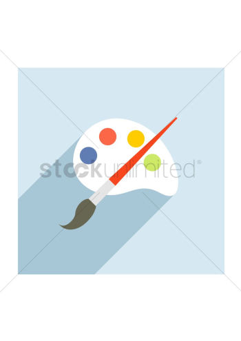 Paintbrush and palette