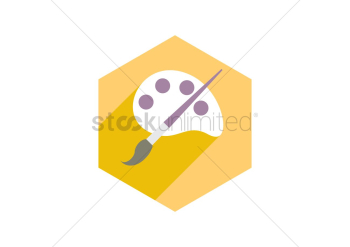 Paintbrush and palette