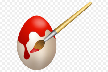 Paintbrush Easter Clip art - Easter Red Coloring Egg PNG Clip Art Image 