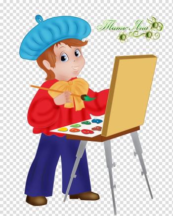 Painter Drawing Child art Watercolor painting, lottery transparent background PNG clipart