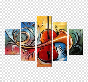 Painting Abstract art Canvas Modern art, preschool decoration transparent background PNG clipart