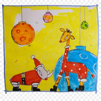 Painting Acrylic paint Giraffe Drawing Visual arts - painting 