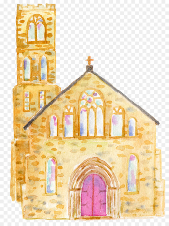 Painting Clip art - Retro Castle Painting Clip art - Retro Castle