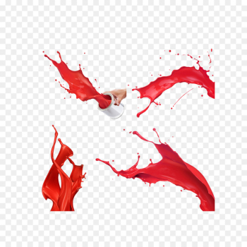 Painting Microsoft Paint - Red paint splash effect Painting Microsoft Paint - Red paint splash effect