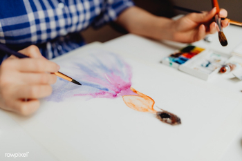 Painting with watercolors | Free stock photo - 574887 Painting with watercolors | Free stock photo - 574887