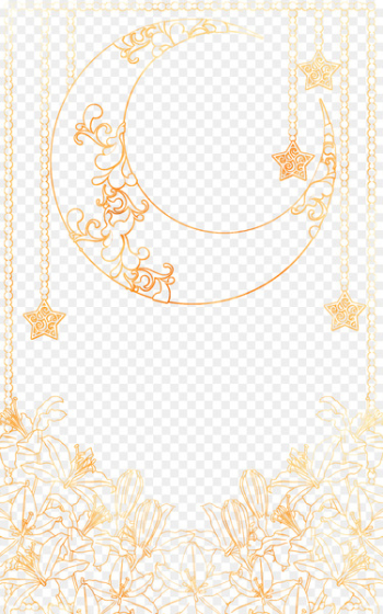 Painting - Yellow simple moon frame texture Painting - Yellow simple moon frame texture