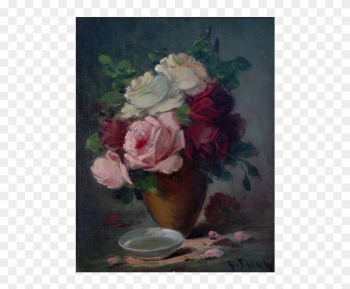 Paintings - Garden Roses Paintings - Garden Roses