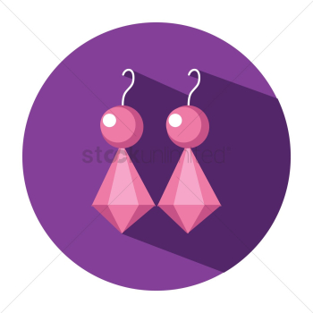 Pair of dangling earrings Pair of dangling earrings