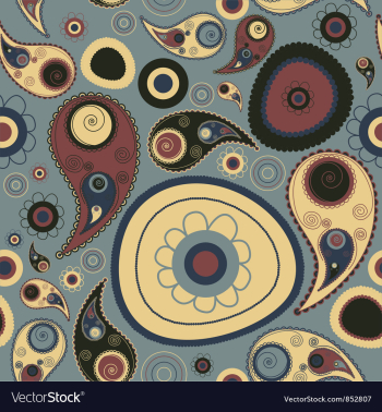 Paisley seamless pattern vector image Paisley seamless pattern vector image