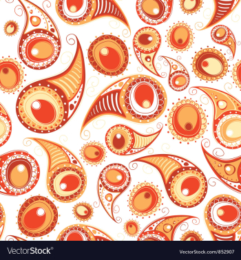 Paisley seamless pattern vector image Paisley seamless pattern vector image