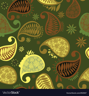 Paisley seamless pattern vector image Paisley seamless pattern vector image
