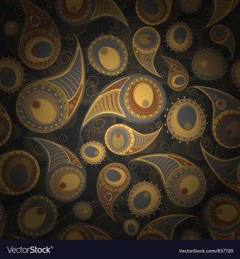 Paisley seamless pattern vector image Paisley seamless pattern vector image