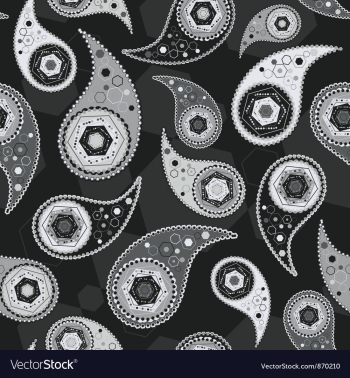 Paisley seamless pattern vector image Paisley seamless pattern vector image