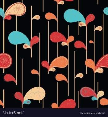 Paisley seamless pattern vector image Paisley seamless pattern vector image