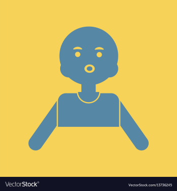 Pale man sick man man with swollen cheeks vector image Pale man sick man man with swollen cheeks vector image