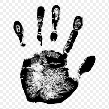 Palm hand print png silhouette, | Free PNG - rawpixel Palm hand print png silhouette, | Free PNG - rawpixel