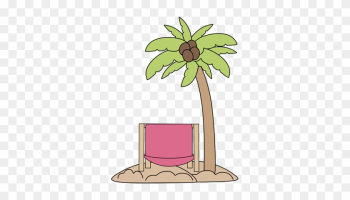 Palm Tree Clipart Beach Chair - Clipart Beach Palm Tree
