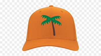 Palm Tree Emoji Port Authority Flex Fit Twill Baseball - Palm Tree Emoji Cp86 Port &amp; Co. Five Panel Twill